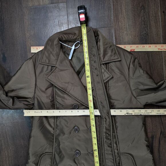 Vintage Bromleigh 14 Brown/bronze Trench Long Coat Jacket Belted Lightweight‎ - Picture 13 of 16